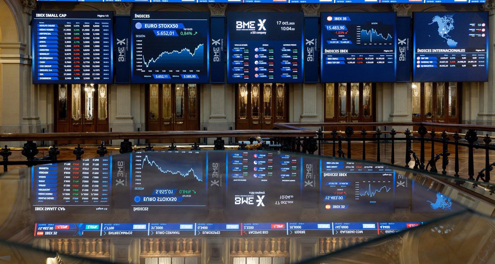 El Ibex 35 se acerca a los 16.000 puntos tras avanzar un 0,9% impulsado por Wall Street