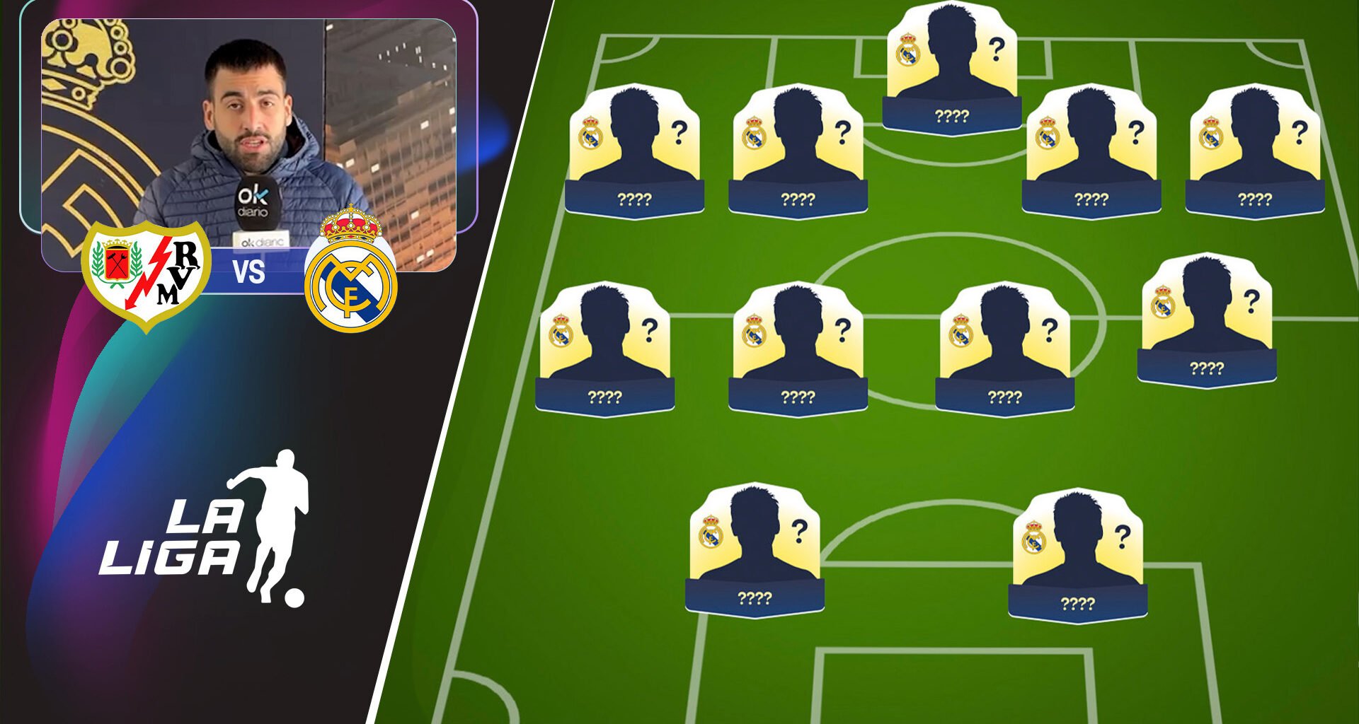 Alineación posible del Real Madrid contra el Rayo hoy: Xabi centra a Valverde