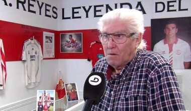 Curro Reyes, en la peña que lleva el nombre de su hijo.