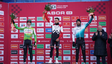 Podio élite masculino. Imagen: UCI