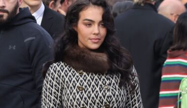 Georgina marca estilo con abrigo de pelo y falda de Gucci en la Casa Blanca