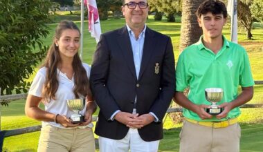 Rafael González y Blanca Gómez-Balboa, campeones de la Copa Palmer en el Real Club de Golf de Las Palmas