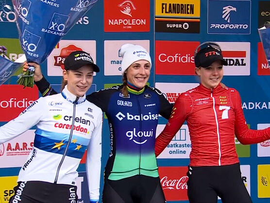 Lucinda Brand firma su tercera victoria consecutiva en el Flandriencross de Hamme y consolida su liderato en el X2O Trofee de ciclocross