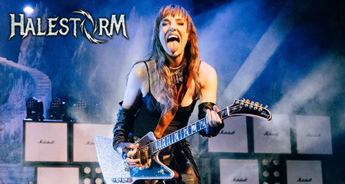 Temas en directo de HALESTORM. Portada y título del próximo disco de ADAMANTIA. Asociación Burgos Heavy Metal.