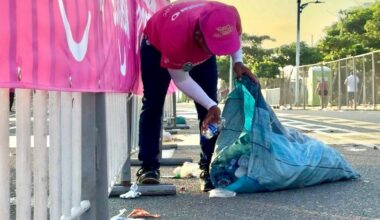 Casi una tonelada de residuos reciclables se recuperó en el Giro de Rigo 2025 en Barranquilla