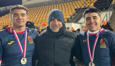 Los 'científicos' Ignacio Moreno y Marcos López, campeones de Europa de rugby M18 con la selección española