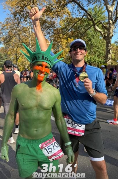 Íñigo Onieva en la maratón de NY. (Foto: Redes sociales)