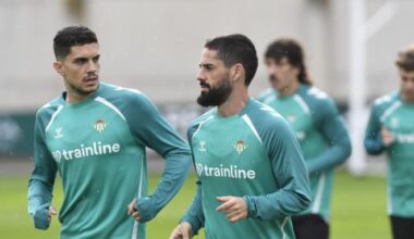 Marc Bartra e Isco Alarcón, en la sesión del viernes (Foto: Kiko Hurtado).