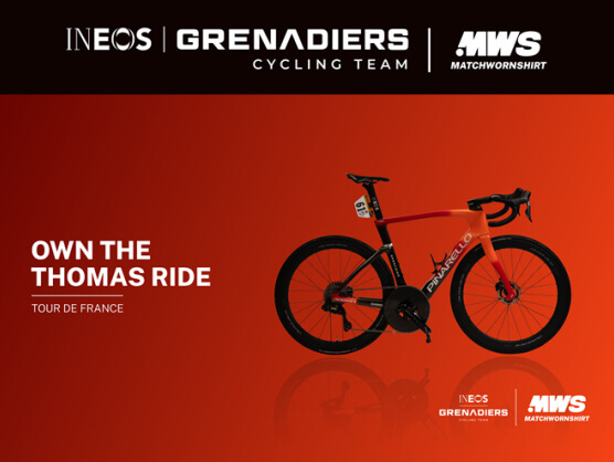 Ineos Grenadiers subasta las bicicletas utilizadas por sus ciclistas en el Tour y La Vuelta