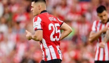 Urko Izeta sale a jugar un partido en San Mamés (Foto: Athletic Club).