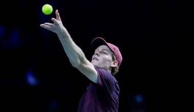 Jannik Sinner, nivel al saque. Foto: gettyimages