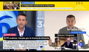 Encontronazo entre Javier Ruiz y Antonio Maíllo en TVE: 'Me ha insultado'