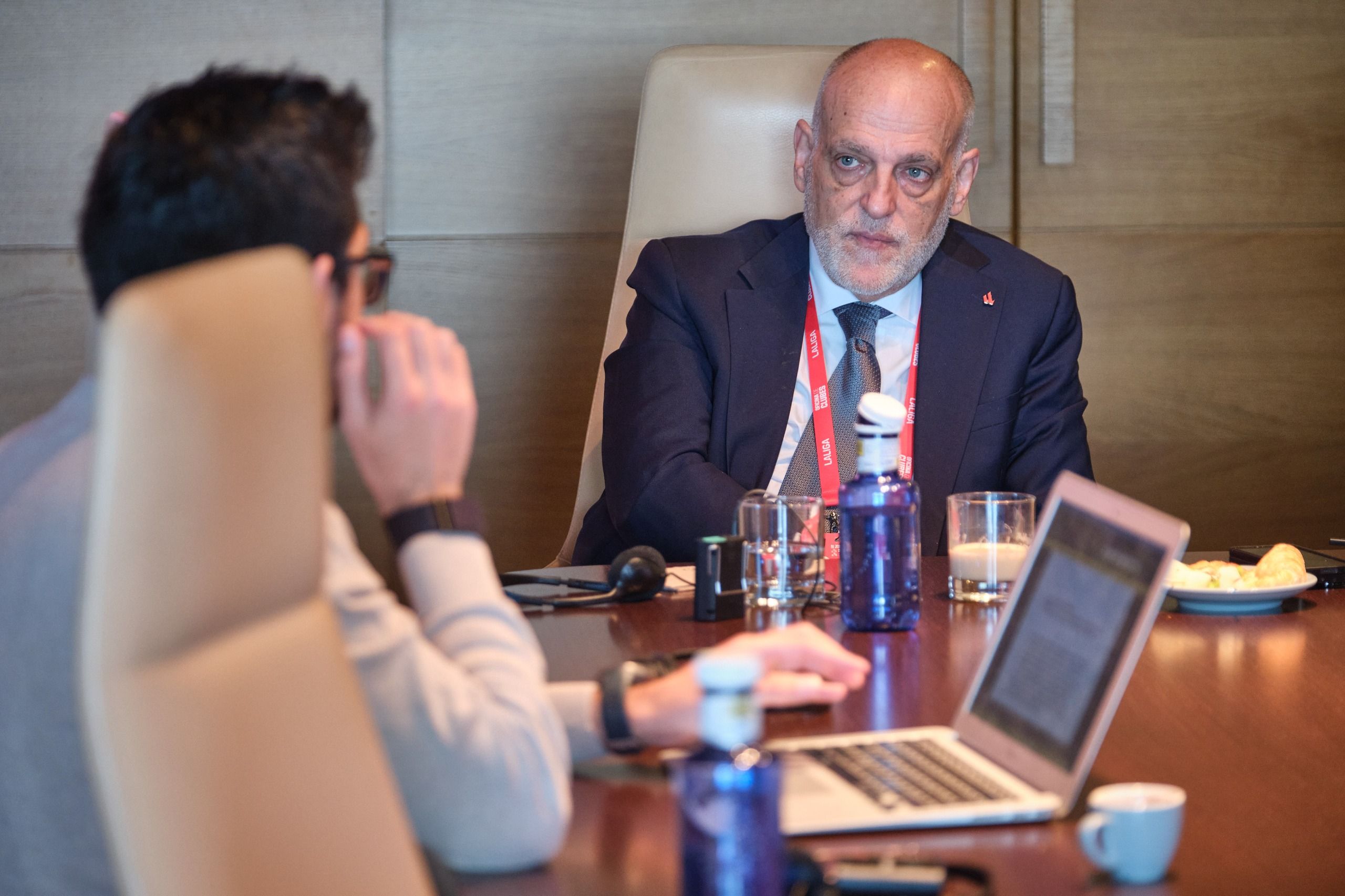 Javier Tebas, presidente de LaLiga, en las jornadas del Plan Impulso 2025