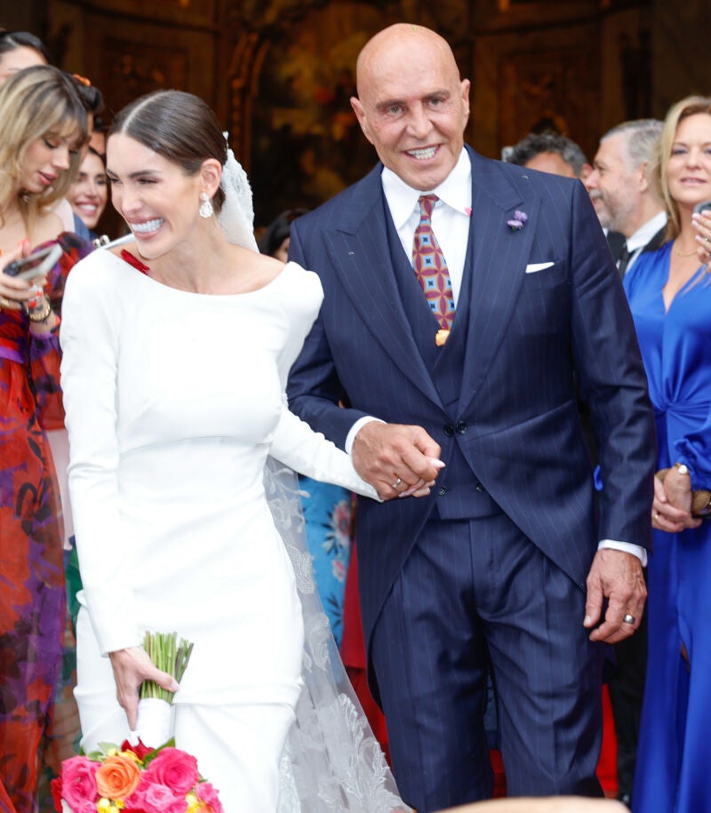 Kiko Matamoros y Marta López Álamo en el día de su boda