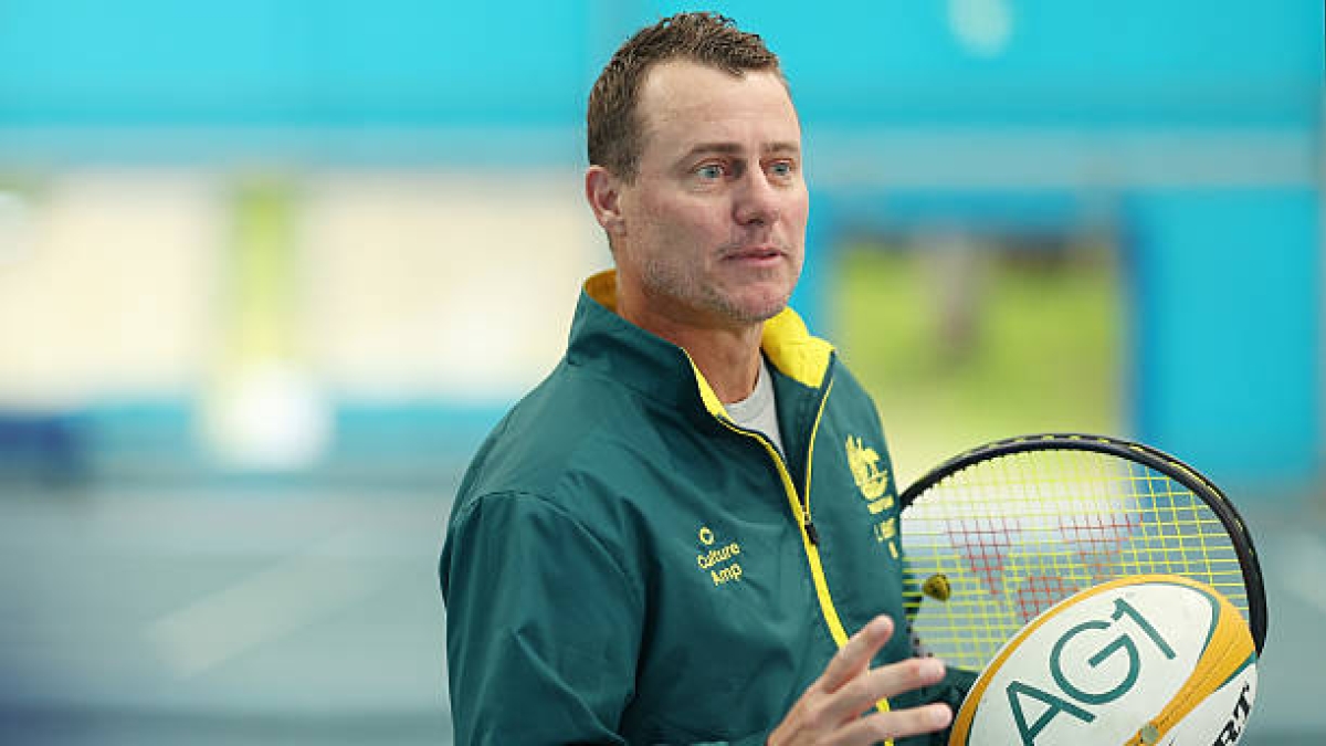 Lleyton Hewitt, victoria con su hijo. Foto: gettyimages