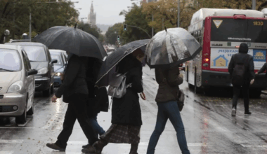 estas serán las horas y las zonas en las que más va a llover