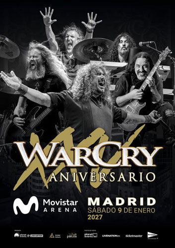 WARCRY celebra su XXV aniversario con una gira histórica y un concierto exclusivo en Madrid.