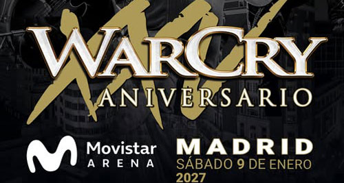 WARCRY celebra su XXV aniversario con una gira histórica y un concierto exclusivo en Madrid.