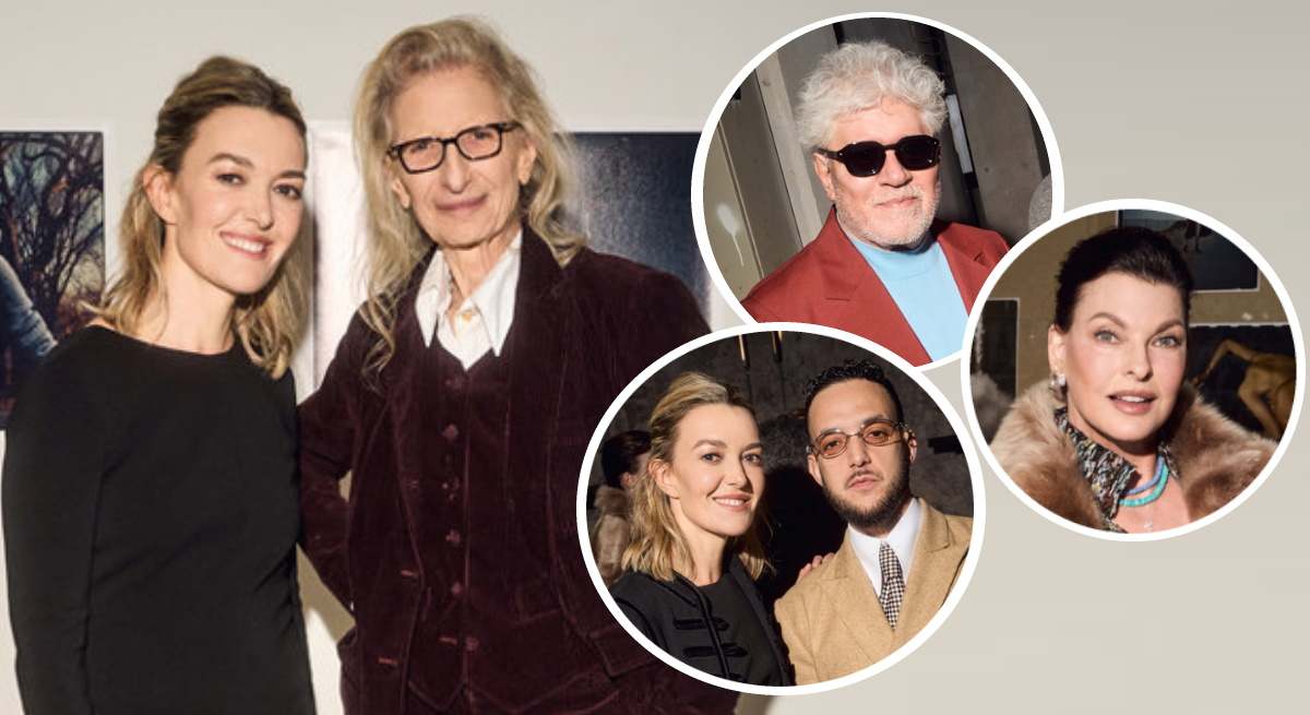 Marta Ortega, con Linda Evangelista, Almodóvar y C. Tangana en la exposición de Annie Leibovitz en A Coruña