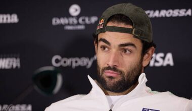 Matteo Berrettini habla en Finales Copa Davis 2025. Foto: gettyimages
