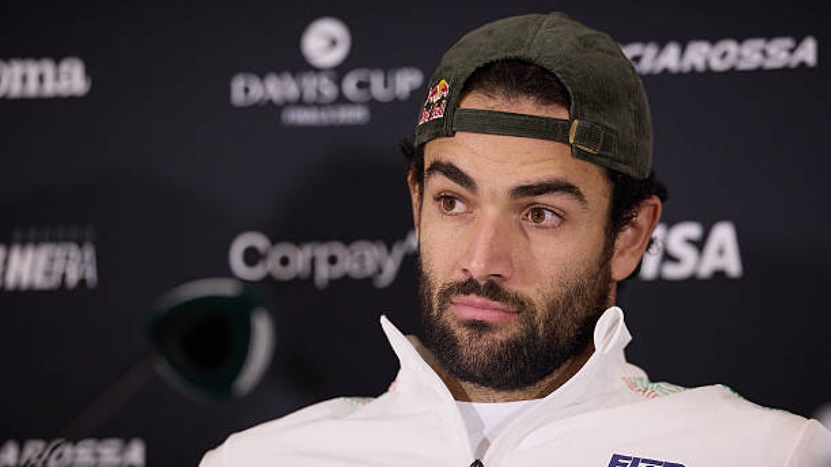 Matteo Berrettini habla en Finales Copa Davis 2025. Foto: gettyimages