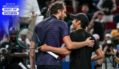 Daniil Medvedev y Learner Tien se enfrentaron tres veces en 2025.