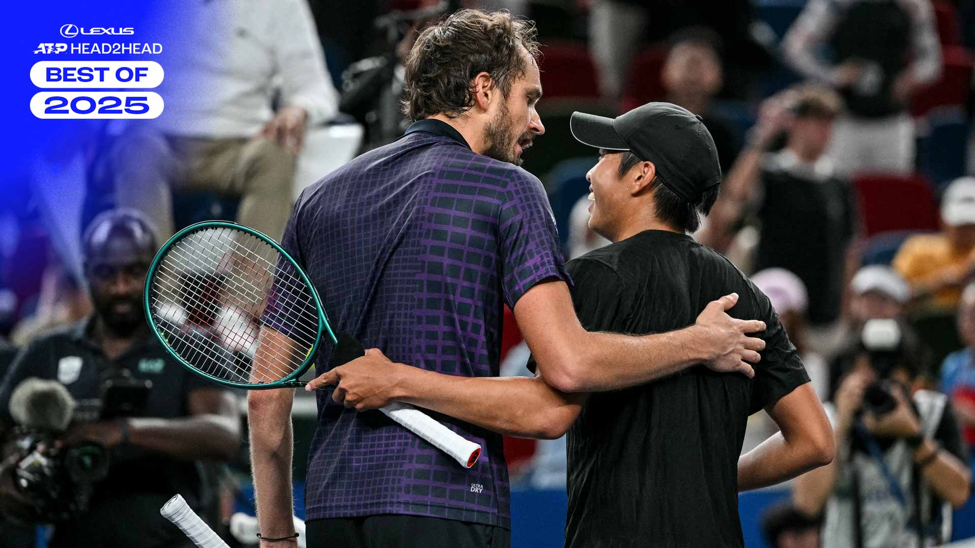 Daniil Medvedev y Learner Tien se enfrentaron tres veces en 2025.