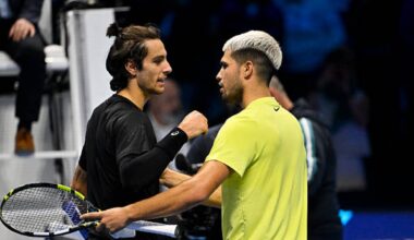 Lorenzo Musetti habla de Alcaraz y Sinner. Foto: gettyimages