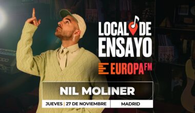 Nil Moliner cumple su promesa y se viene al Local de Ensayo Europa FM