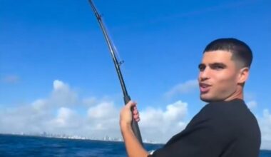 ¡Pescando antes de volver a pista!