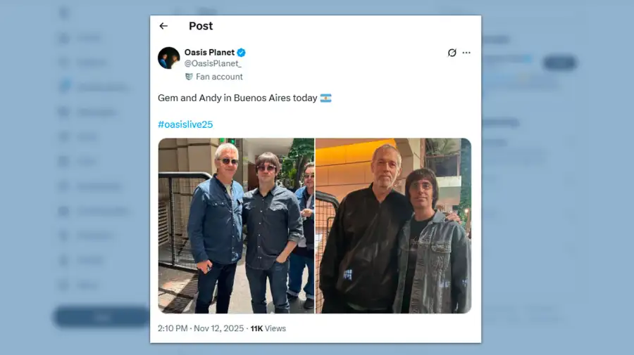 Oasis en la Argentina 12112025