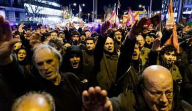 Óscar López exige a Feijóo y al TSJM condenar las amenazas de muerte a Pedro Sánchez en la marcha de Falange