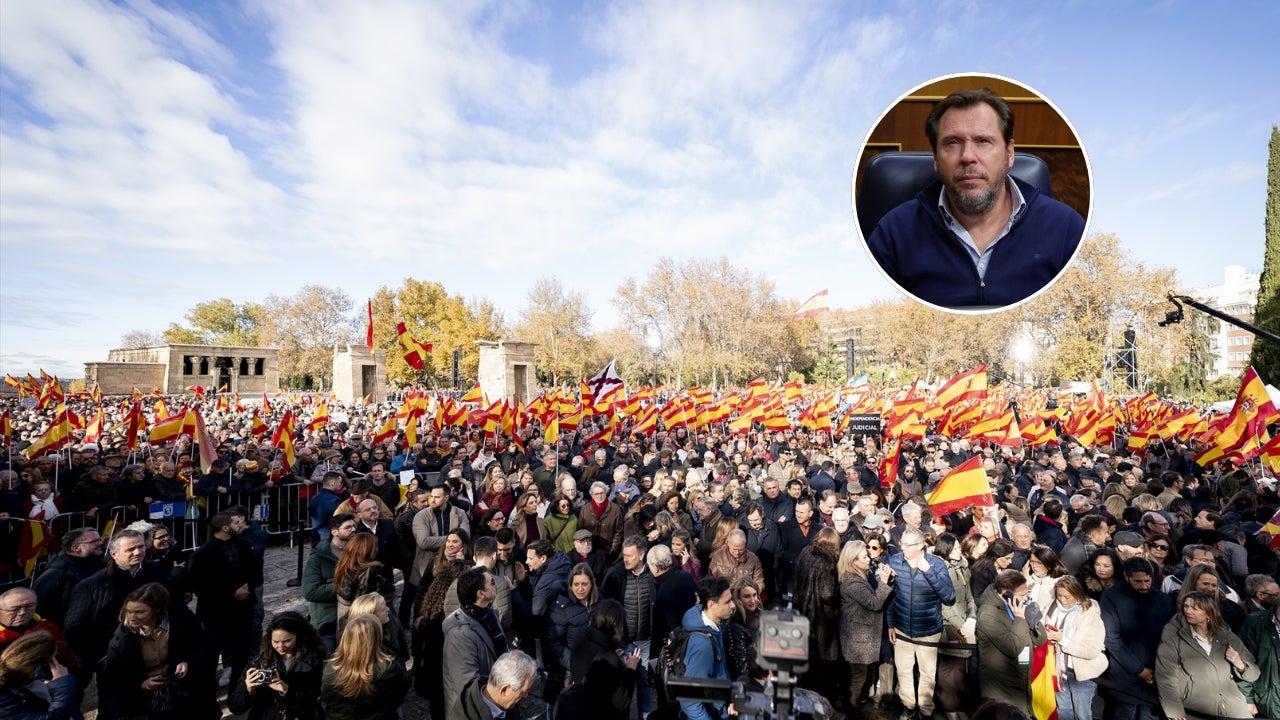 Óscar Puente, sobre la concentración del PP en Madrid: "Había más gente en el mercadillo de Navidad de Valladolid"