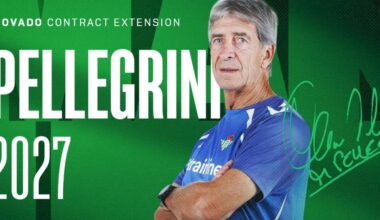 El Betis anuncia la renovación de Pellegrini hasta 2027