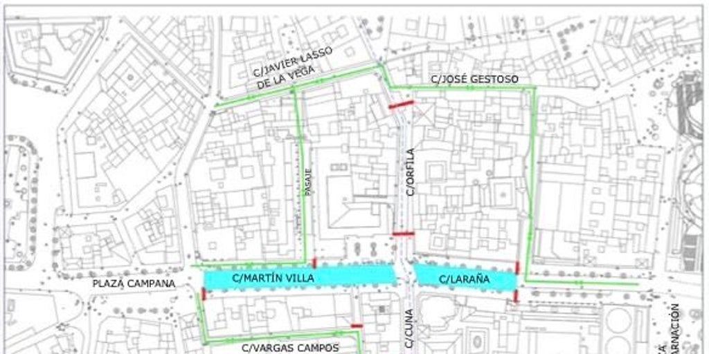 La procesión extraordinaria de Las Penas tendrá aforamientos por un cajón de obras del tranvibús
