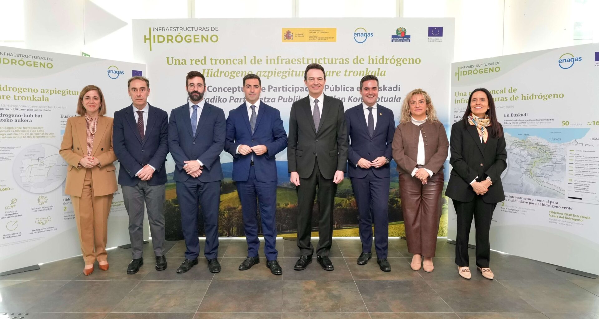 Enagás presenta el Plan de Participación Pública de la Red Troncal en Euskadi, que contribuirá a hacer realidad la Estrategia Vasca del Hidrógeno