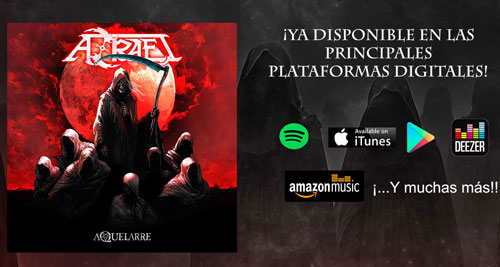 AZRAEL - Su nuevo álbum "Aquelarre" ya se puede adquirir en todas las Plataformas Digitales