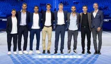 Los ocho jugadores, recientemente retirados, fueron homenajeados este viernes en las Nitto ATP Finals.