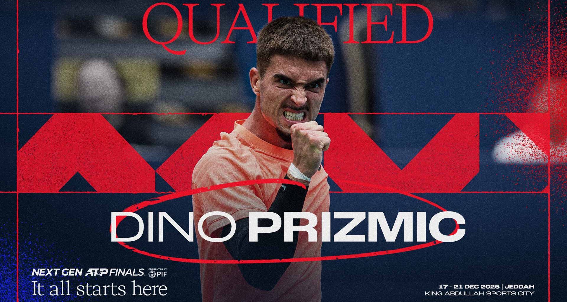 Dino Prizmic consigue su lugar en las Next Gen ATP Finals presented by PIF | ATP Tour