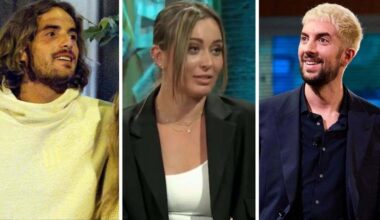 Paula Badosa y su guiño a 'La Perla' de Rosalía tras su ruptura con Stéfanos Tsitsipás, en el plató de su ex David Broncano