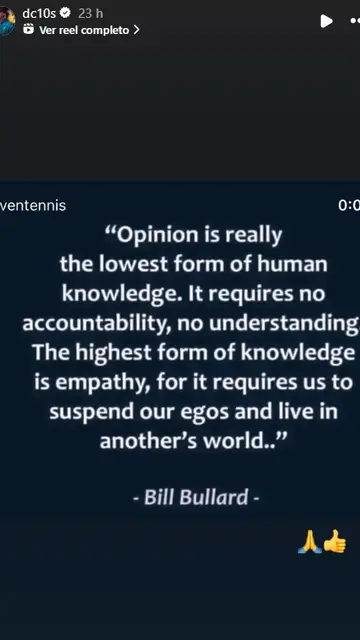 Publicación de Darren Cahill en su cuenta de Instagram