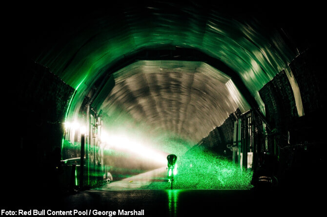 Pruebas aerodinámicas del equipo RedBull-Bora en el túnel del viento de Catesby