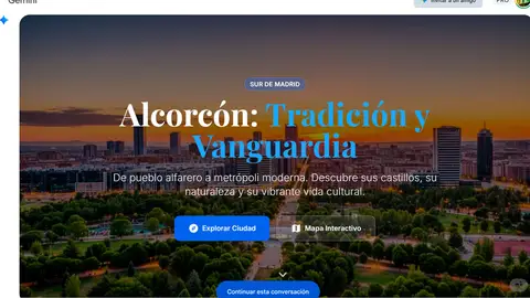 Una de las respuestas interactivas