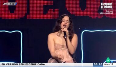 El vídeo de Rosalía cantando 'Reliquia' en directo en LOS40 Music Awards