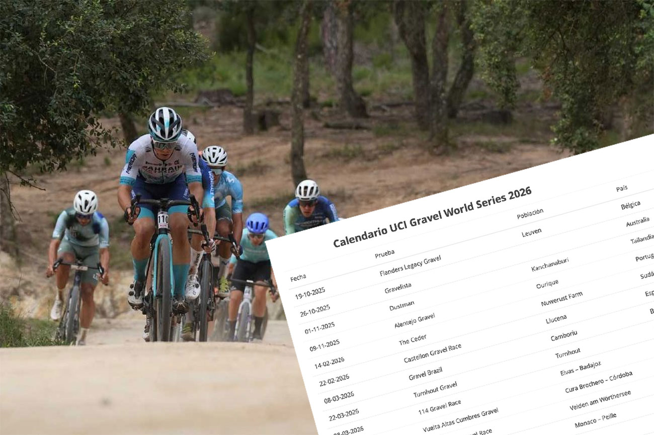 45 pruebas en el calendario de las UCI Gravel World Series 2026 (2 en España)