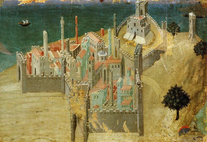 'Ciudad junto al mar', de Sassetta.