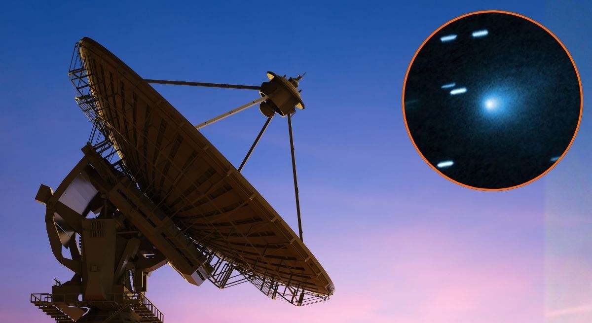 científicos detectan una señal de radio emitida por el cometa 3l/ATLAS