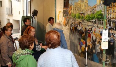 El mural que enamora a Segovia: así avanza la obra gigante del Patín