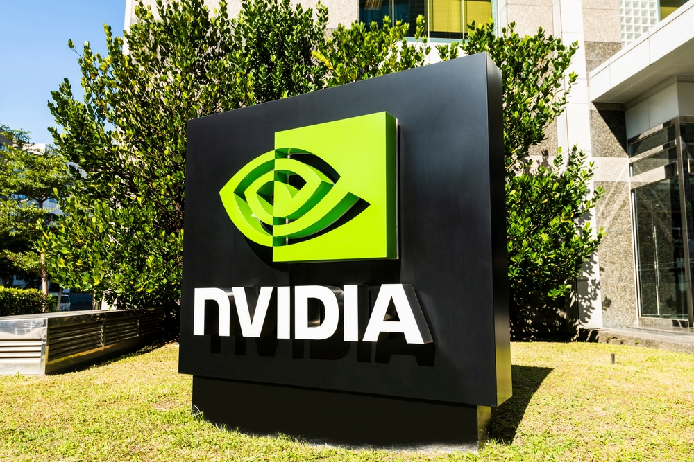 Cierre del logo de la Corporacion Nvidia en el Parque Tecnologico Neihu
