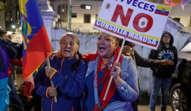 los ecuatorianos rechazan las 4 propuestas de Daniel Noboa